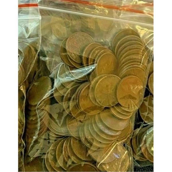 100 pcs. Lincoln Wheat Cents Unsearched