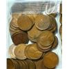 Image 1 : Bag of 100 pcs. Random Date Wheat Cents