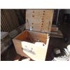 Image 1 : Wooden Job Box On wheels w/ Assorted Scaffolding Wheels