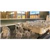 Image 3 : LARGE ASSORTMENT OF COMMERCIAL RESTAURANT GLASSWARE WITH UNDER MATS & DISH TRAY
