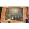 Image 1 : LARGE WOOD FRAMED 78"W X 56"H MENU BOARD SIGN