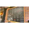 Image 2 : LARGE WOOD FRAMED 78"W X 56"H MENU BOARD SIGN