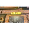 Image 1 : LIQUOR STYLE ILLUMINATED ELECTRIC NEON BAR SIGN