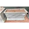 Image 2 : PAIR OF 39"L X 16" X 20"H RECTANGULAR METAL OUTDOOR PLANTERS