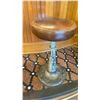 Image 2 : 4 NECCHI METAL BASE BROWN LEATHER 23"H ANTIQUE BAR STOOLS