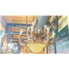 Image 2 : PAIR OF 12 HEAD BROWN / FROSTED GLASS ANTIQUE STYLE HANGING CHANDELIERS