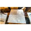Image 2 : MARBLE TOP 36"W X 36"D X 30"H SINGLE PEDESTAL COMMERCIAL RESTAURANT TABLE