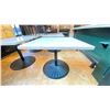 Image 2 : MARBLE TOP 36"W X 36"D X 30"H SINGLE PEDESTAL COMMERCIAL RESTAURANT TABLE