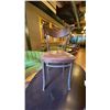 Image 2 : TON DARK WOOD BROWN LEATHER TOP CURVED BACK SIDE CHAIR