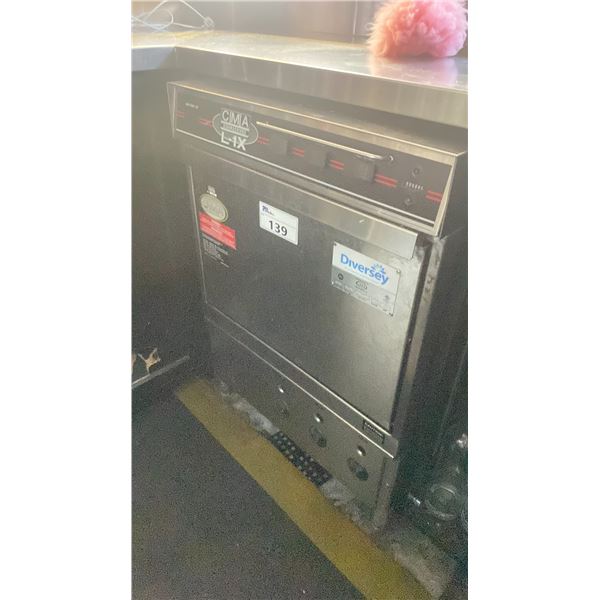CMA DISHMACHINES L-1X STAINLESS STEEL SINGLE PZ 115V SINGLE TRAY COMMERCIAL UNDER COUNTER