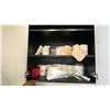 Image 10 : ASSORTED FURNITURE, DOLLIES, SHRINK WRAP, JANITORIAL SUPPLIES & CONTENTS OF WORK BENCH AREA