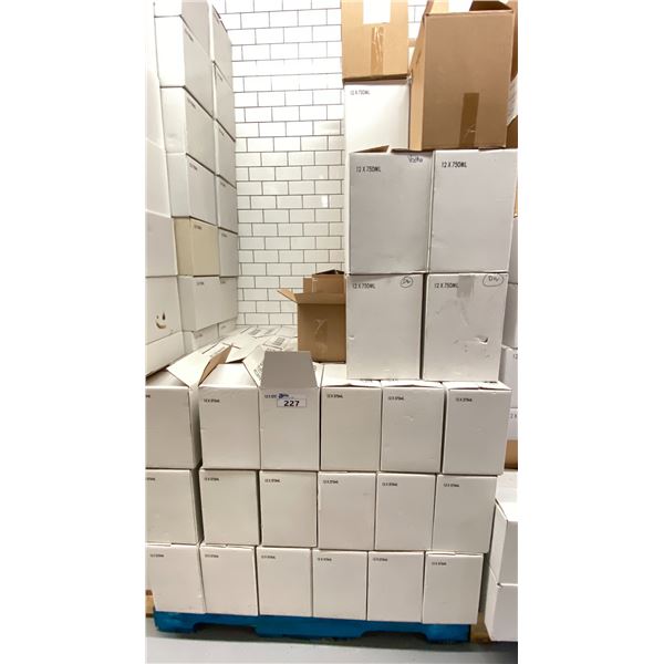 PALLET OF ASSORTED 750ML / 375ML COMMERCIAL GLASS BOTTLES