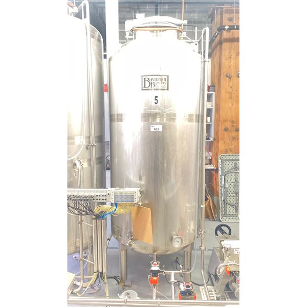 2012 BAVARIAN BREWERY TECHNOLOGIES BL10 STAINLESS STEEL COMMERCIAL JACKETED 13HL TOP ACCESS