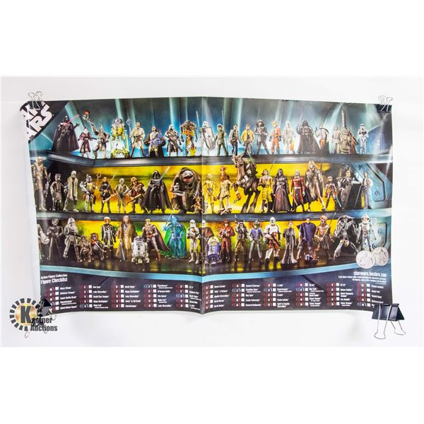 HASBRO STARWARS 30TH ANNIVERSARY CHECKLIST POSTER