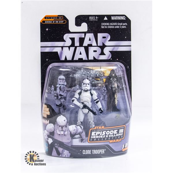 STARWARS NIB CLONE TROOPER *INCL. HOLOGRAM FIGURE*