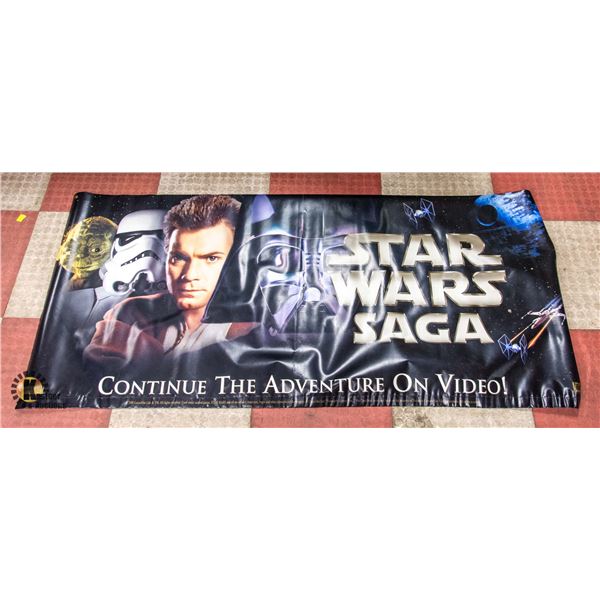 80" X 36" VINYL MOVIE BANNER- STARWARS SAGA