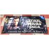 Image 1 : 80" X 36" VINYL MOVIE BANNER- STARWARS SAGA