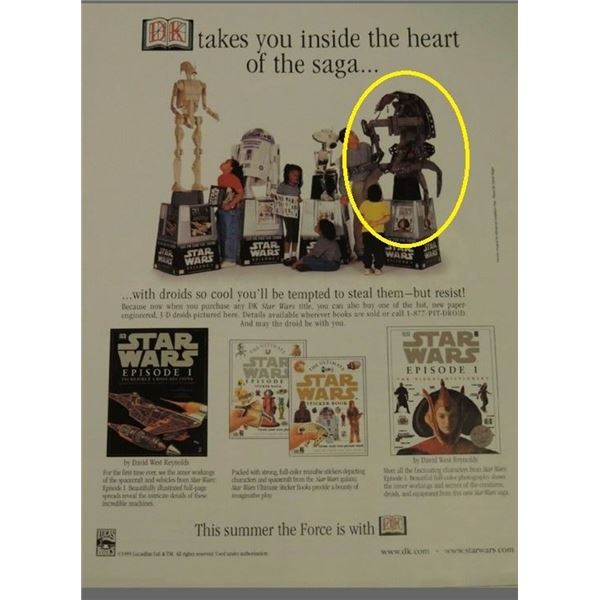 *RARE* 1999 DK PUBLISHING 3D LIFE SIZE DROID