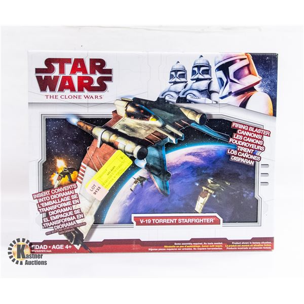 STARWARS NIB V-19 TORRENT STARFIGHTER W/ FIRING