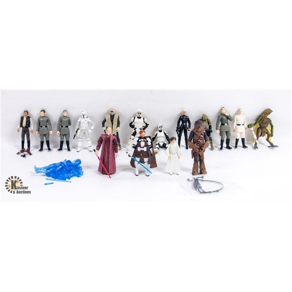 LARGE BAG OF ASSORTED UNPACKED 3.75" STARWARS