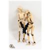 Image 1 : 2PK STARWARS EP 1; BATTLE DROID 3.75" FIGURINE W/