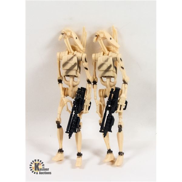 2PK STARWARS EP 1; BATTLE DROID 3.75" FIGURINE W/