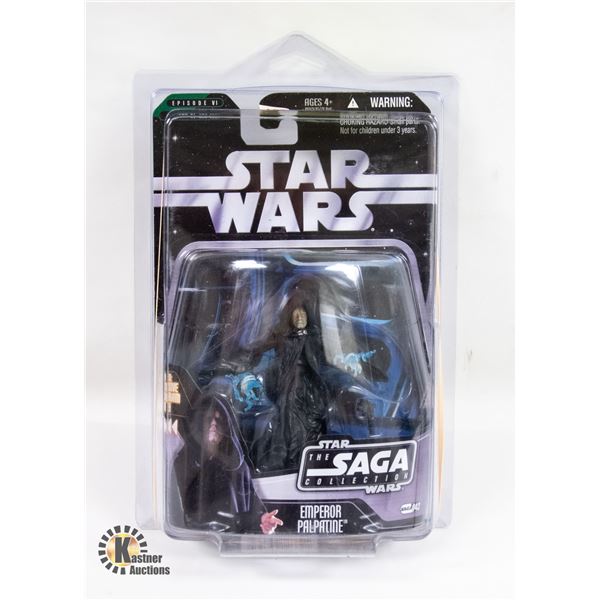 STARWARS NIB SAGA COLLECTION; #43 EMPEROR PALPATINE