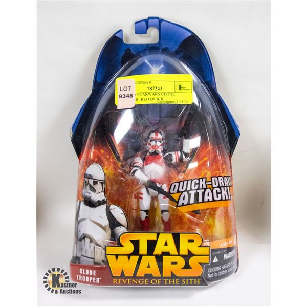 HASBRO STARWARS CLONE TROOPER- RED QUICK