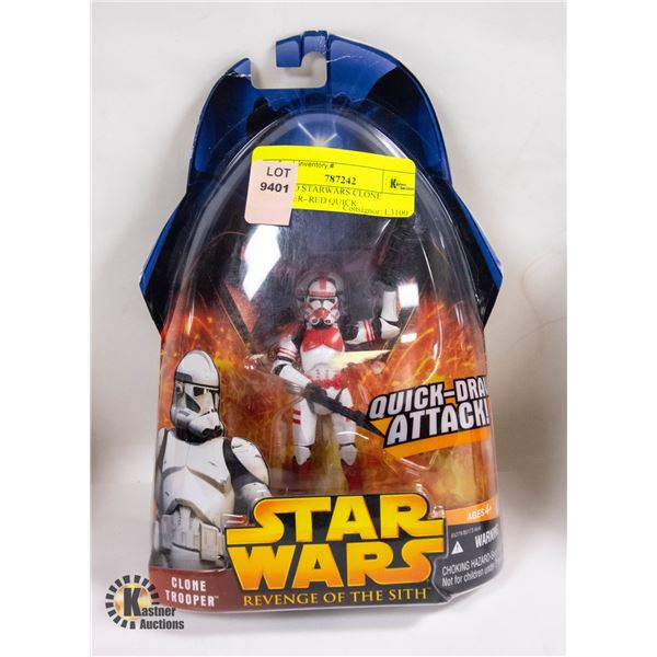 HASBRO STARWARS CLONE TROOPER- RED QUICK