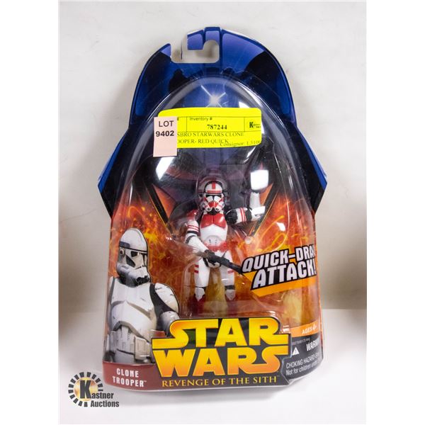 HASBRO STARWARS CLONE TROOPER- RED QUICK