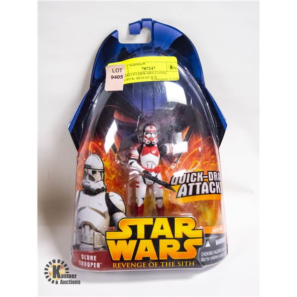 HASBRO STARWARS CLONE TROOPER- RED QUICK