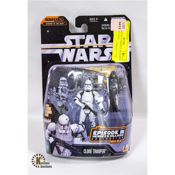 STARWARS EP 3. HEROS & VILLIANS; CLONE TROOPER