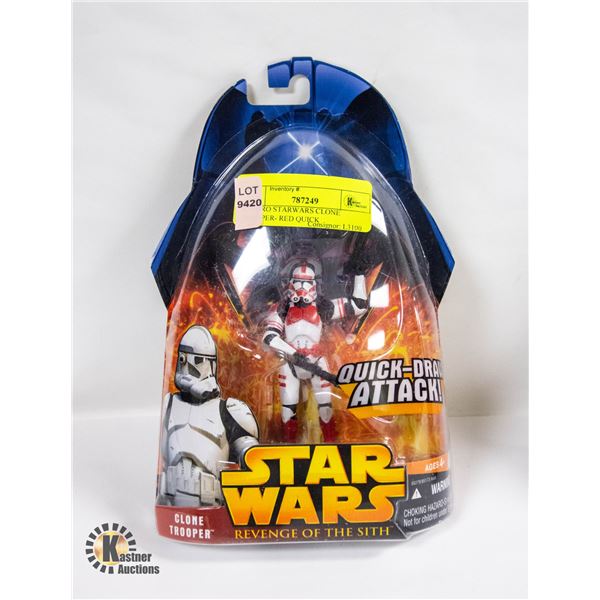 HASBRO STARWARS CLONE TROOPER- RED QUICK
