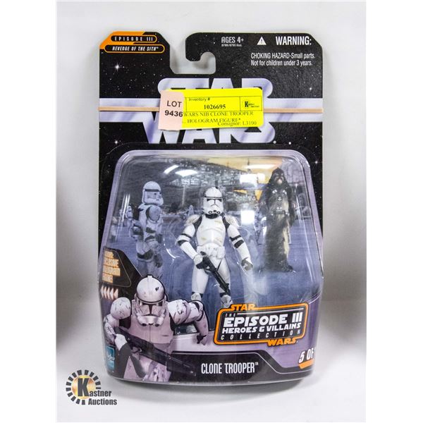 STARWARS NIB CLONE TROOPER *INCL. HOLOGRAM FIGURE*