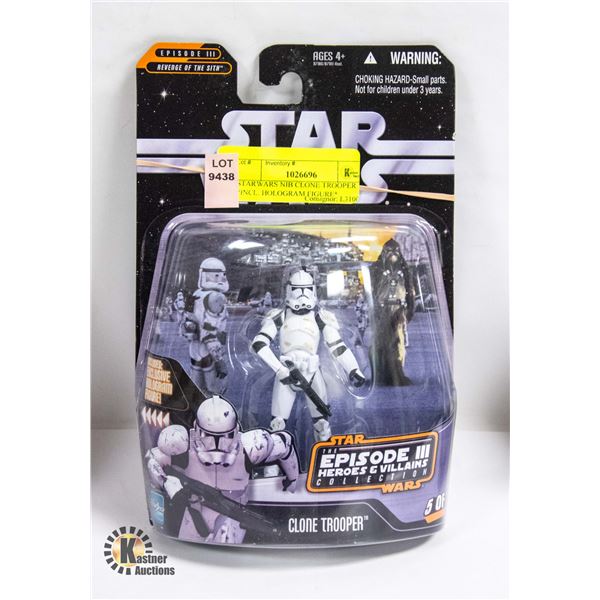 STARWARS NIB CLONE TROOPER *INCL. HOLOGRAM FIGURE*