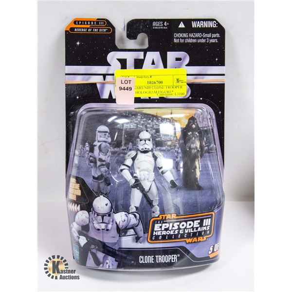 STARWARS NIB CLONE TROOPER *INCL. HOLOGRAM FIGURE*