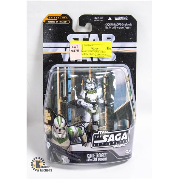 STARWARS NIB 442ND SEIGE BATTALION CLONE TROOPER