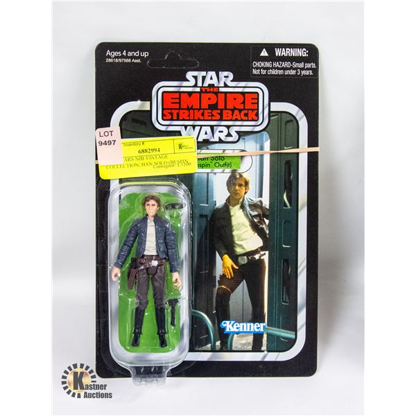 STARWARS NIB VINTAGE COLLECTION; #50 HAN SOLO (BESPIN