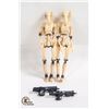 Image 1 : 2PK STARWARS EP 1; BATTLE DROID 3.75" FIGURINE W/