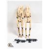 Image 1 : 2PK STARWARS EP 1; BATTLE DROID 3.75" FIGURINE W/