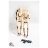 Image 1 : 2PK STARWARS EP 1; BATTLE DROID 3.75" FIGURINE W/