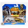 Image 1 : STARWARS 2PK HOTWHEELS; R2-D2 & C-3PO