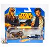 Image 1 : STARWARS 2PK HOTWHEELS; CHEWBACCA & HAN SOLO