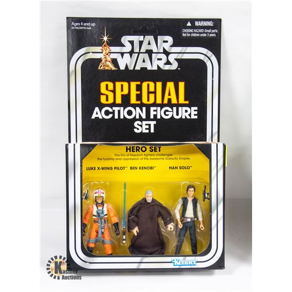 KENNER STARWARS VINTAGE HERO PACK SET; *UNPUNCHED* LUKE
