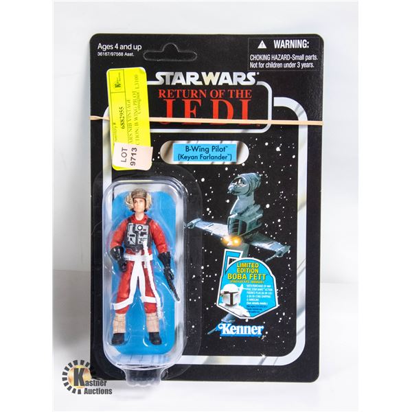 STARWARS NIB VINTAGE COLLECTION; #63 B WING PILOT