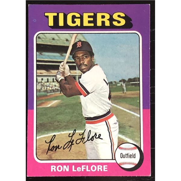 1975 TOPPS RON LeFLORE ROOKIE CARD