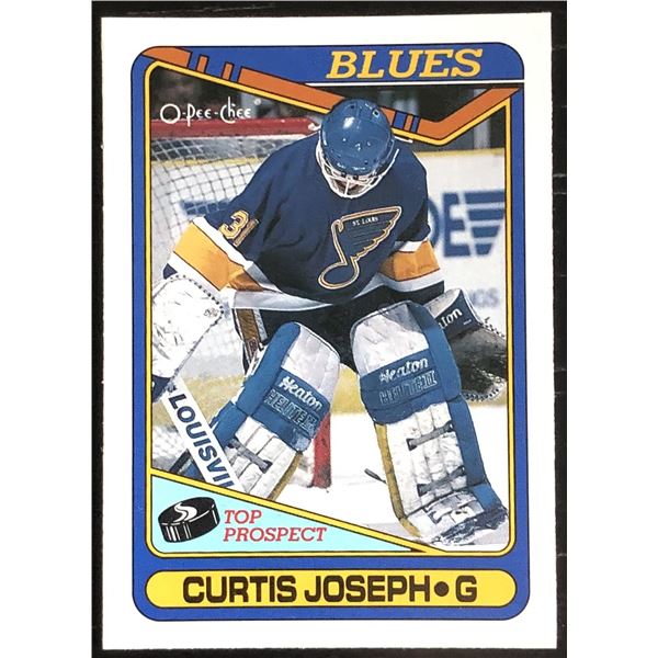 1990-91 O-PEE-CHEE CURTIS JOSEPH (HOF) ROOKIE CARD