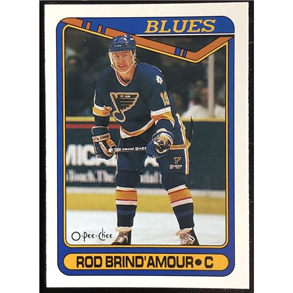 1990-91 O-PEE-CHEE ROD BRIND'AMOUR (HOF) ROOKIE CARD