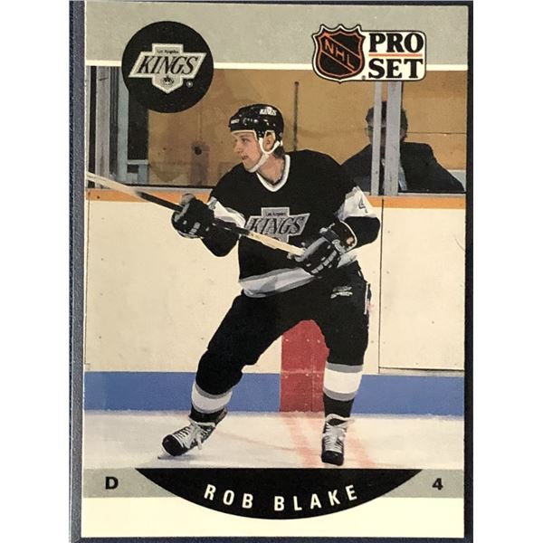 1990-91 PRO-SET ROB BLAKE (HOF) ROOKIE CARD