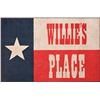 Image 1 : Willie Nelson Willie's Place Texas Flag Rug